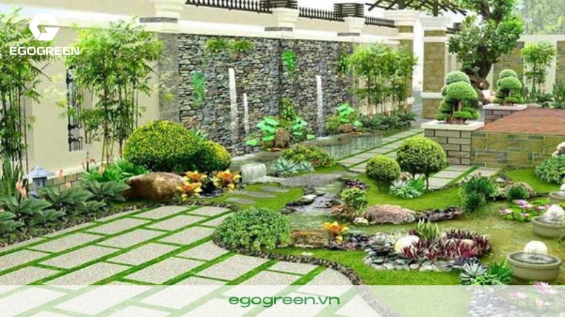 5 màu đá lát sân vườn sạch nhất và dễ bảo dưỡng