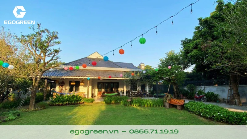 Sân vườn phong cách Á Đông cho đêm rước đèn Trung thu – Ý tưởng trang trí đẹp và ý nghĩa