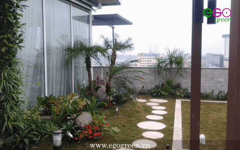Dự án thi công vườn trên mái 76 – Giảng Võ, Kim Mã, Ba Đình